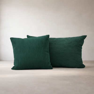 Coussin — coloris Sapin · Coussin décoratif velours côtelé