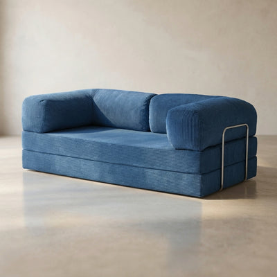 Louis Canapé — coloris Blue · Canapé velours côtelé déhoussable