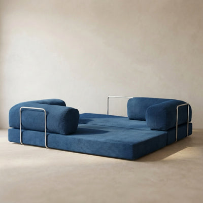 Louis Canapé — coloris Blue · Canapé velours côtelé déhoussable