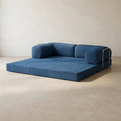 Louis Canapé — coloris Blue · Canapé velours côtelé déhoussable