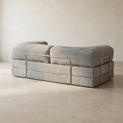 Louis Canapé — coloris Gray · Canapé velours côtelé déhoussable