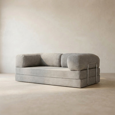 Louis Canapé — coloris Gray · Canapé velours côtelé déhoussable