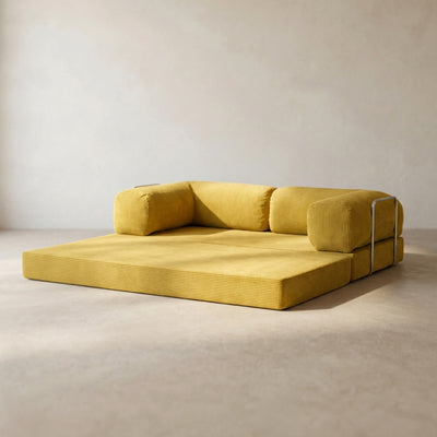 Louis Canapé — coloris Yellow · Canapé velours côtelé déhoussable