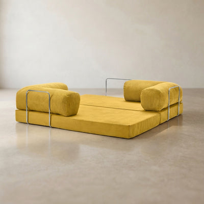 Louis Canapé — coloris Yellow · Canapé velours côtelé déhoussable