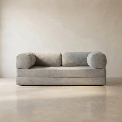 Louis Canapé — coloris Gray · Canapé velours côtelé déhoussable